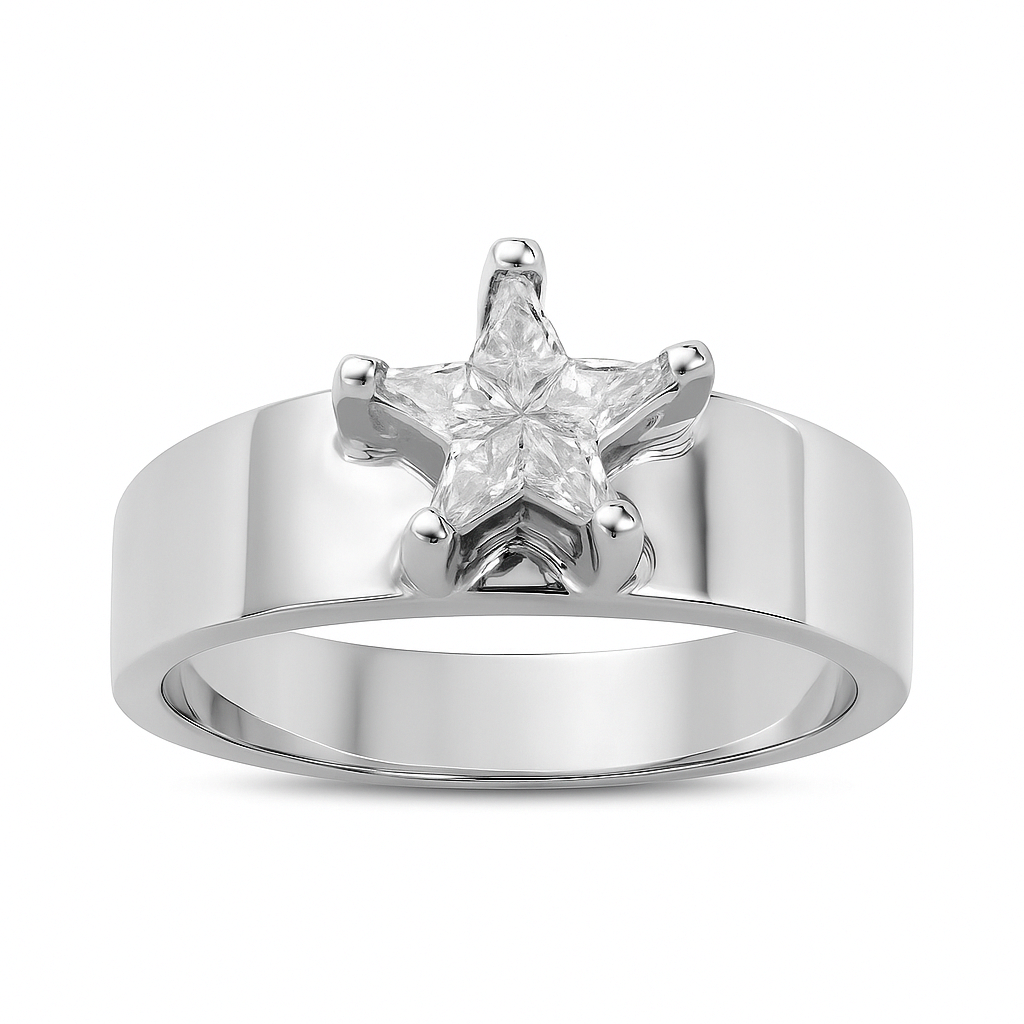 Beautiful 18 Kt Gold  Natural Diamond Ring